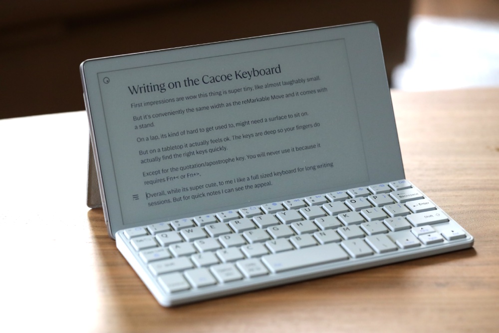CACOE keyboard on reMarkable Move