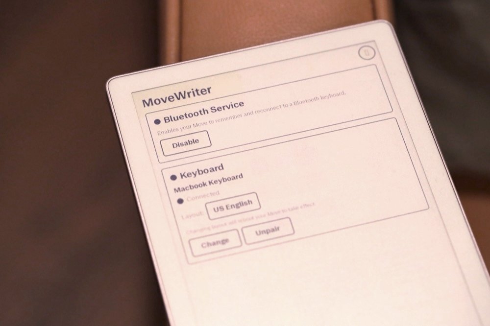 MoveWriter native app on the Move